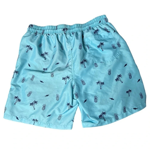 Men’s blue swim trunks - Picture 2 of 3